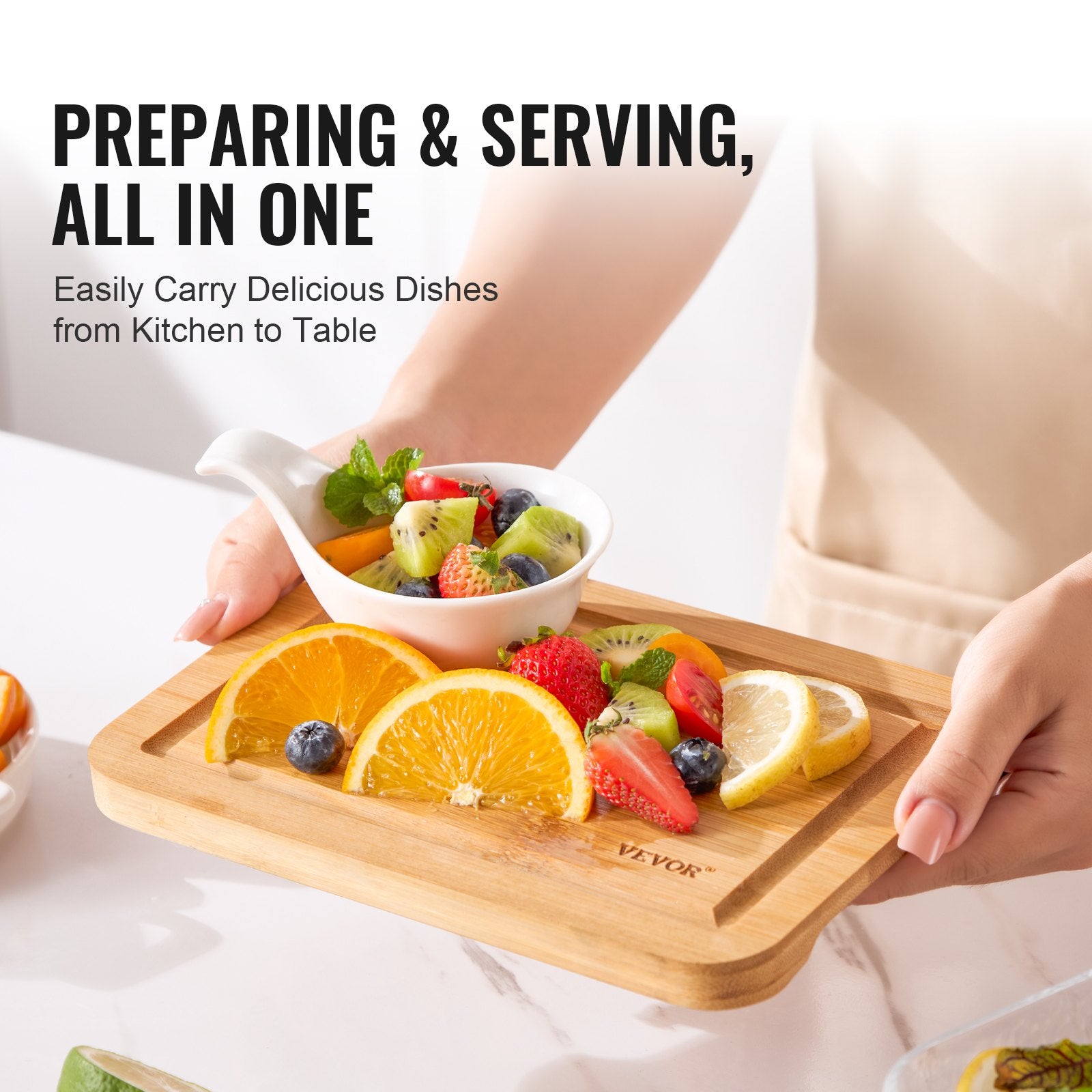 Bamboo Cutting Board Premium Versatile Cut Board
