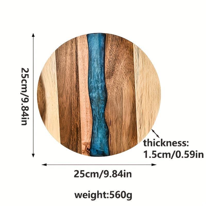 Acrylic Wood Resin Round Cutting Board