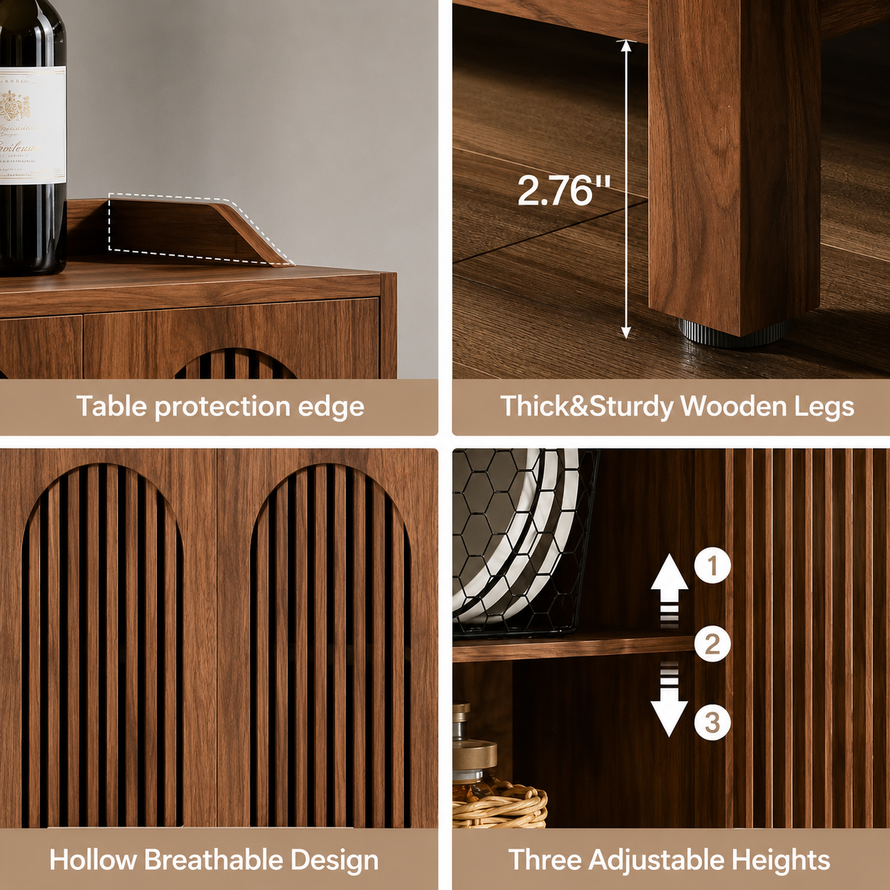 Farmhouse Sideboard Buffet Cabinet