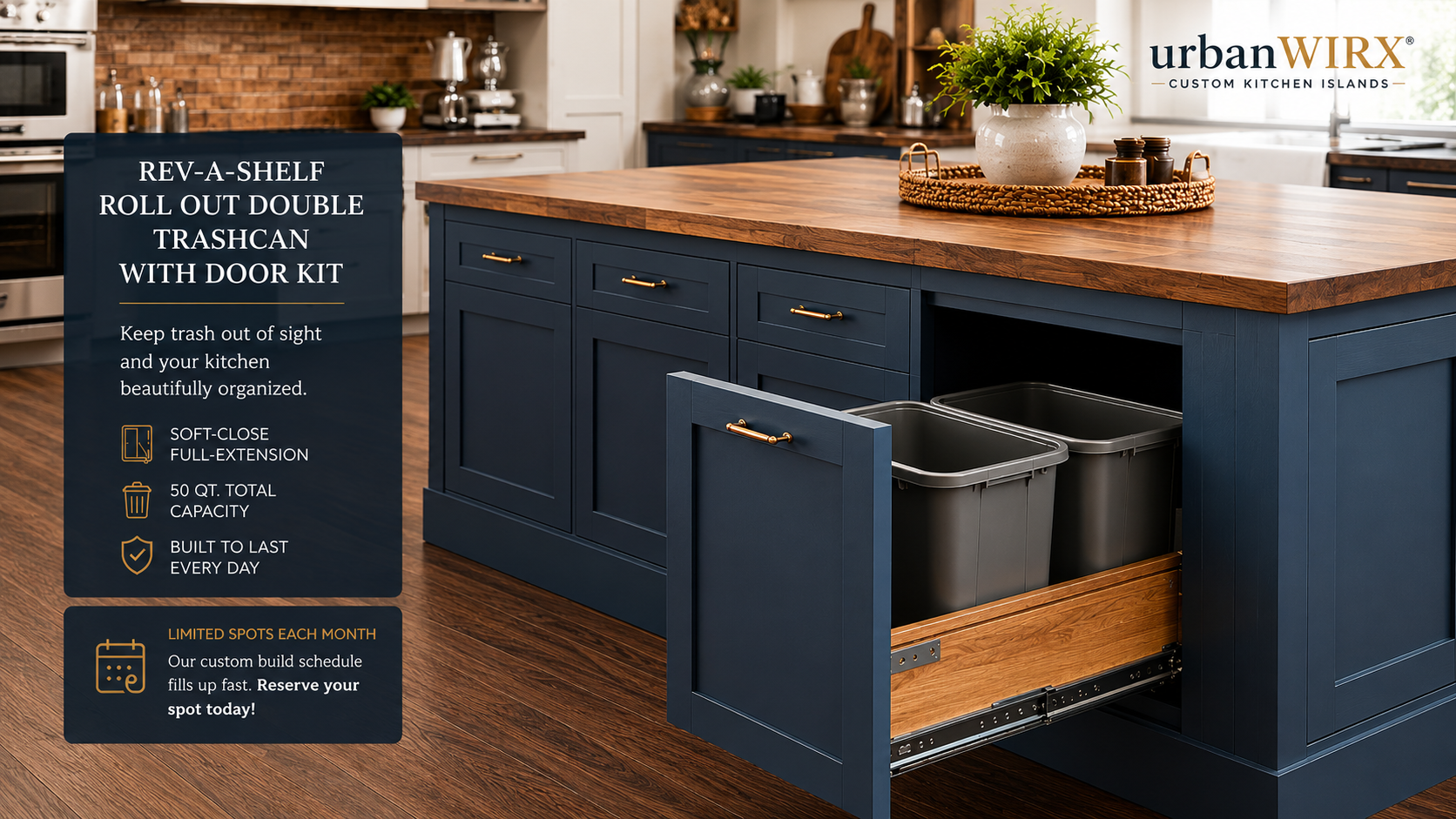 Rev A Shelf Premium Island and Cabinet Storage Accessory Solution Package Bundle