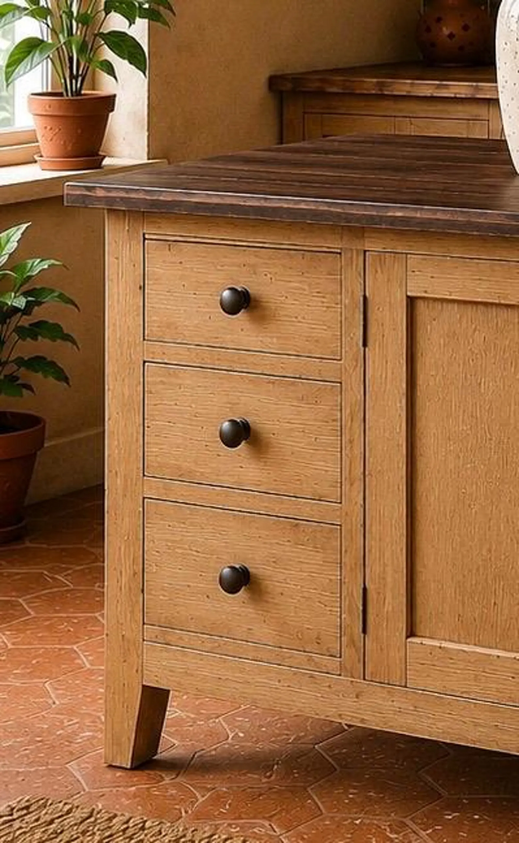 Boho Style Kitchen Island