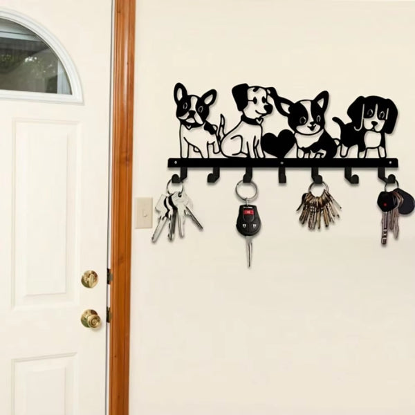 Vintage Cartoon Puppy Wall Decoration Iron