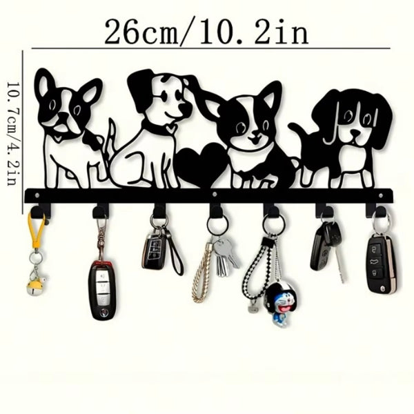 Vintage Cartoon Puppy Wall Decoration Iron