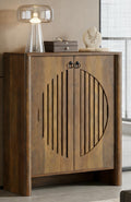 Handmade Dark Wood Cabinet