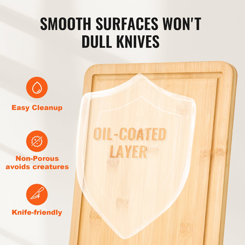 Bamboo Cutting Board Premium Versatile Cut Board