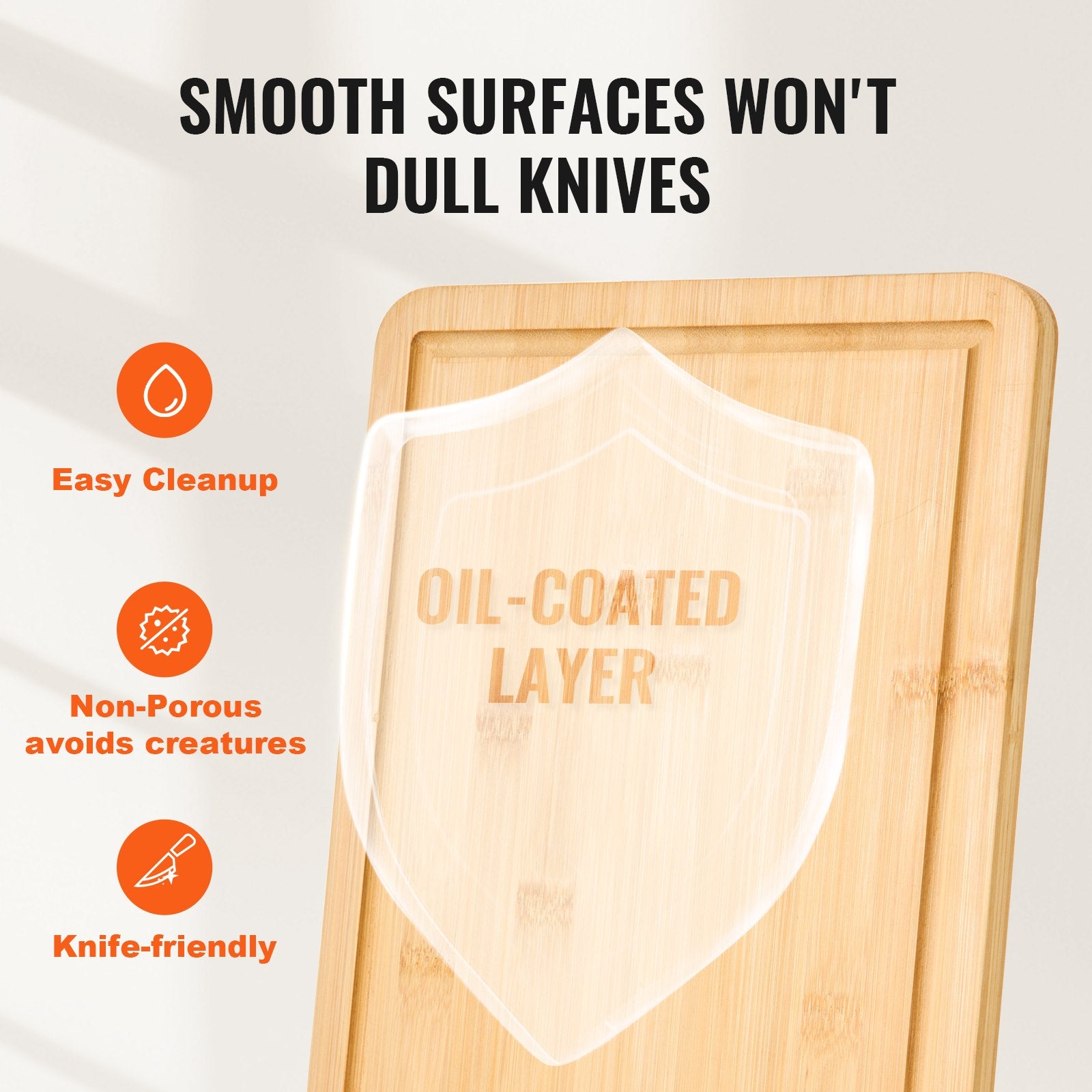 Bamboo Cutting Board Premium Versatile Cut Board