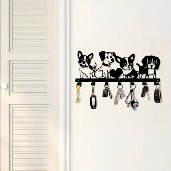 Vintage Cartoon Puppy Wall Decoration Iron
