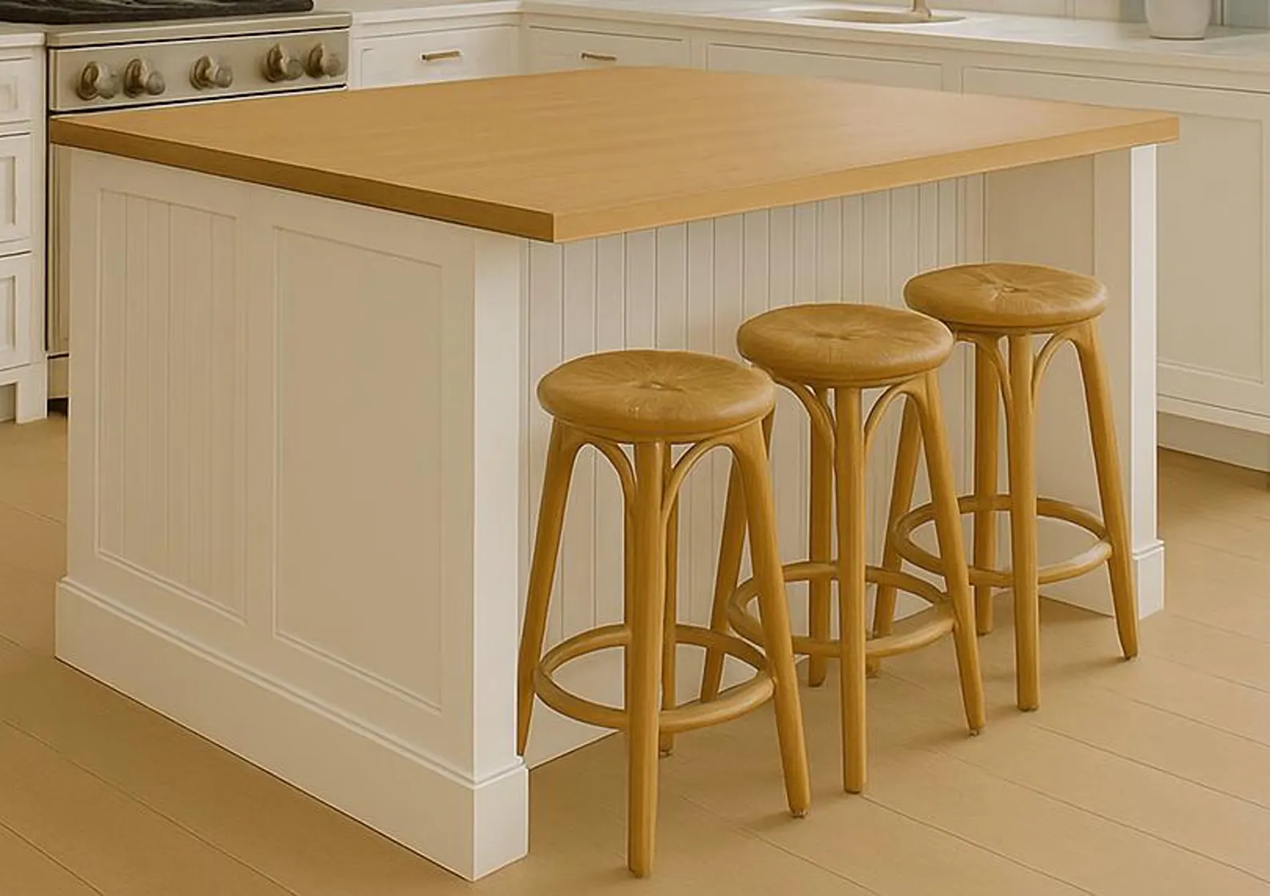 Made to Order – Bright & Airy Hampton Style Modern Kitchen Island