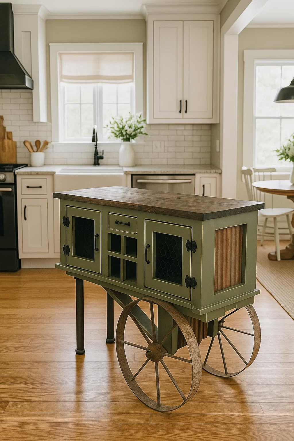 Kitchen Island Designs – Solid Wood Urban Industrial Style