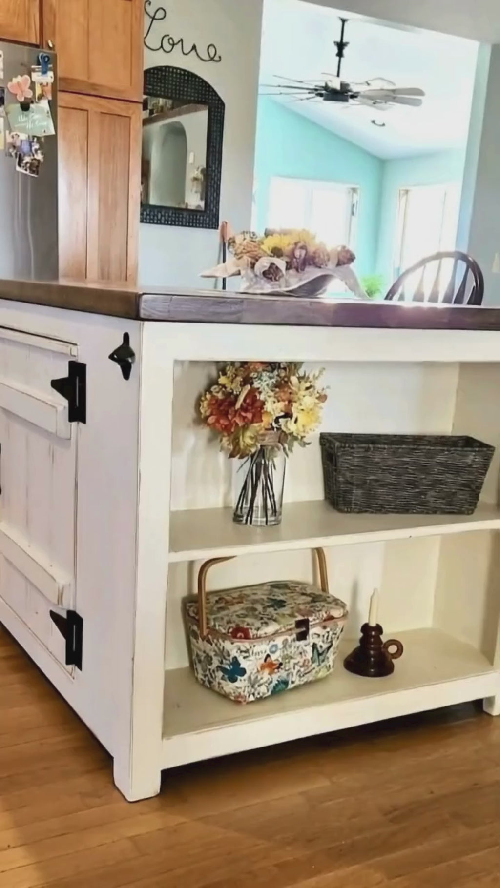Custom Kitchen Island with Storage