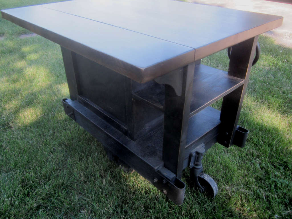 Industrial Style Warehouse Cart Island for smaller Kitchens