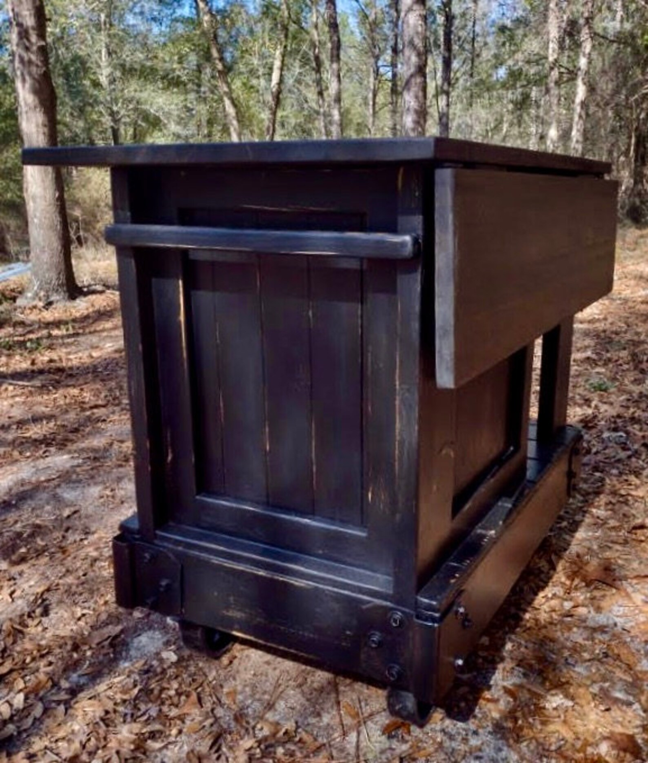 Industrial Style Warehouse Cart Island for smaller Kitchens